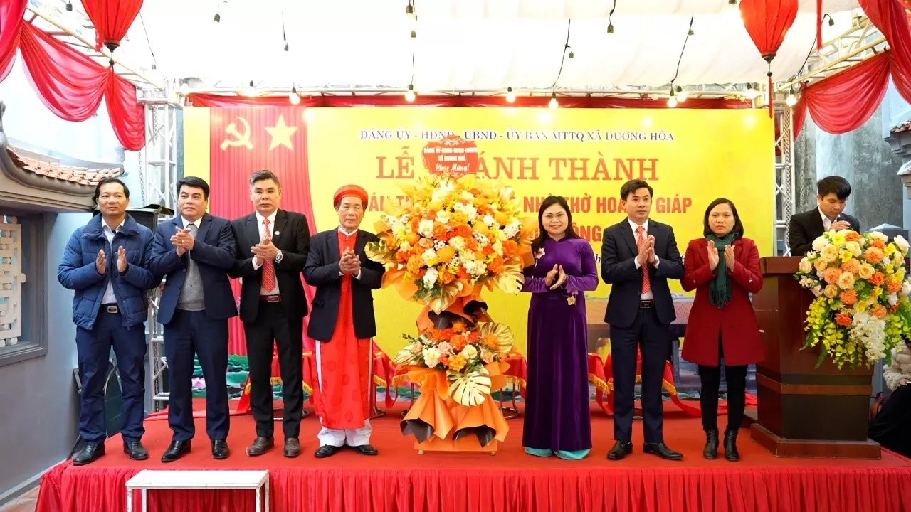 Lễ khánh thành công trình tu bổ, tôn tạo nhà thờ Hoàng Giáp Nguyễn Thúc Thông